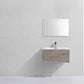 Divario 30 in. Wall Mount Modern Bathroom Vanity - Nature Wood