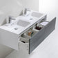 KubeBath Divario 48 in. Ocean Gray Wall Mount Modern Bathroom Vanity, D48BE