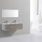 KubeBath Divario 48 in. Wall Mount Modern Bathroom Vanity - Nature Wood, D48NW