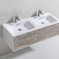 KubeBath Divario 48 in. Wall Mount Modern Bathroom Vanity - Nature Wood, D48NW