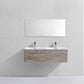 KubeBath Divario 48 in. Wall Mount Modern Bathroom Vanity - Nature Wood, D48NW