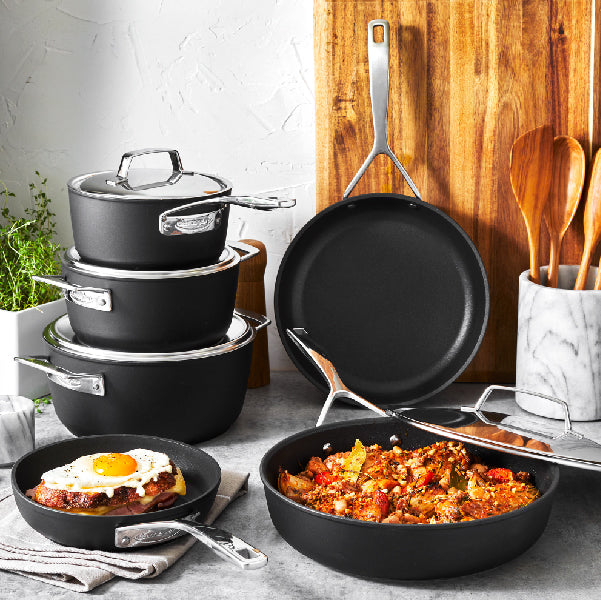 Demeyere 9.5" Aluminum Nonstick Deep Fry Pan, AluPro Series