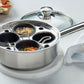 Demeyere 4-cup Stainless Steel Egg Poacher Set, Resto Series