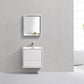 KubeBath De Lusso 24 in. Wall Mount Modern Bathroom Vanity - High Glossy White, DL24-GW
