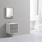 KubeBath De Lusso 24 in. Wall Mount Modern Bathroom Vanity - Ash Gray, DL24-HGASH