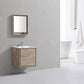 KubeBath DeLusso 24 in. Wall Mount Modern Bathroom Vanity - Nature Wood, DL24-NW