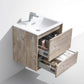 KubeBath DeLusso 24 in. Wall Mount Modern Bathroom Vanity - Nature Wood, DL24-NW