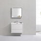 KubeBath DeLusso 30 in. Wall Mount Modern Bathroom Vanity - High Glossy White, DL30-GW