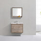 KubeBath De Lusso 30 in. Wall Mount Modern Bathroom Vanity - Nature Wood, DL30-NW