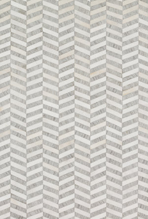 Loloi Rugs Dorado Collection Rug in Grey, Ivory - 5' x 7'6"