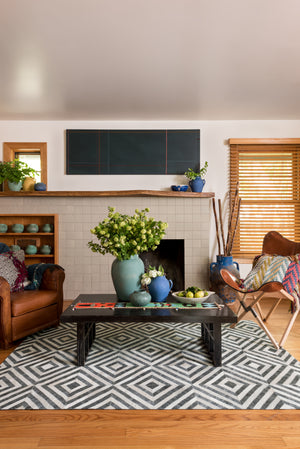 Loloi Rugs Dorado Collection Rug in Charcoal, Ivory - 9'3" x 13'