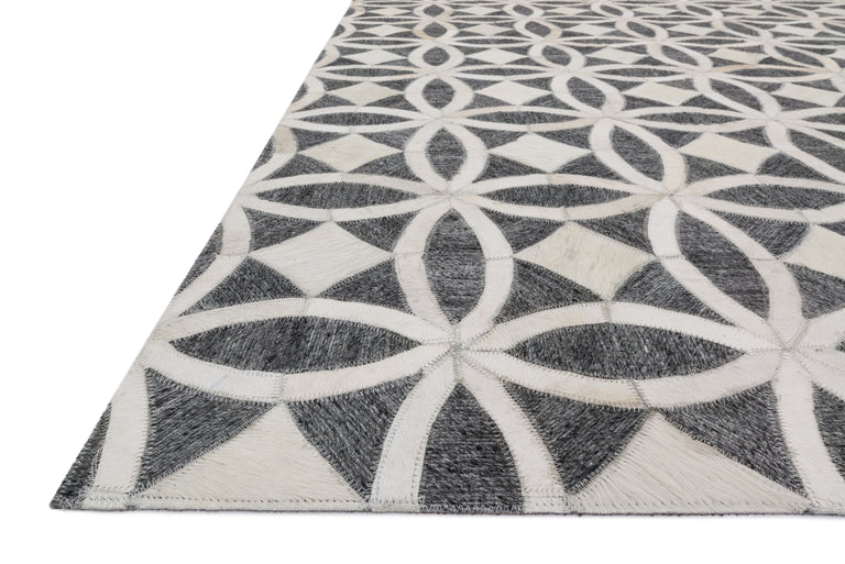 Loloi Rugs Dorado Collection Rug in Graphite, Ivory - 9'3" x 13'