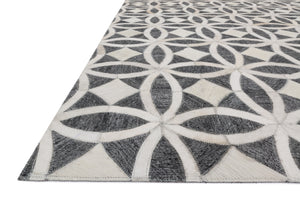 Loloi Rugs Dorado Collection Rug in Graphite, Ivory - 7'9" x 9'9"