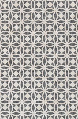 Loloi Rugs Dorado Collection Rug in Graphite, Ivory - 7'9" x 9'9"