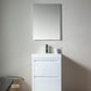 Vanity Art Single-Sink Bathroom Vanity With Resin Top, 24"