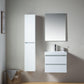 Vanity Art Wall-Hung Single-Sink Bathroom Vanity With Resin Top, 24"