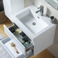 Vanity Art Wall-Hung Single-Sink Bathroom Vanity With Resin Top, 24"