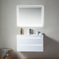 Vanity Art LED Lighted Wall-Hung Single-Sink Vanity With Resin Top, 36"