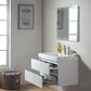 Vanity Art Wall-Hung Single-Sink Bathroom Vanity With Resin Top, 36"