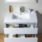 Vanity Art Wall-Hung Single-Sink Bathroom Vanity With Resin Top, 36"