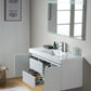 Vanity Art LED Lighted Wall-Hung Single-Sink Vanity With Resin Top, 48"