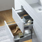 Vanity Art Wall-Hung Single-Sink Bathroom Vanity With Resin Top, 48"