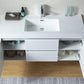 Vanity Art Wall-Hung Single-Sink Bathroom Vanity With Resin Top, 48"