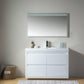 Vanity Art Annecy 48 in. Bathroom Vanity in White with Single Basin Top in White Resin, VA6048WF