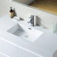 Vanity Art Annecy 48 in. Bathroom Vanity in White with Single Basin Top in White Resin, VA6048WF
