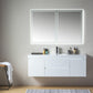 Vanity Art LED Lighted Wall-Hung Single-Sink Vanity With Resin Top, 60"