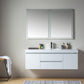 Vanity Art Wall-Hung Single-Sink Bathroom Vanity With Resin Top, 60"