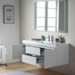 Vanity Art Wall-Hung Single-Sink Bathroom Vanity With Resin Top, 60"