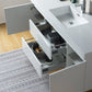 Vanity Art Wall-Hung Single-Sink Bathroom Vanity With Resin Top, 60"