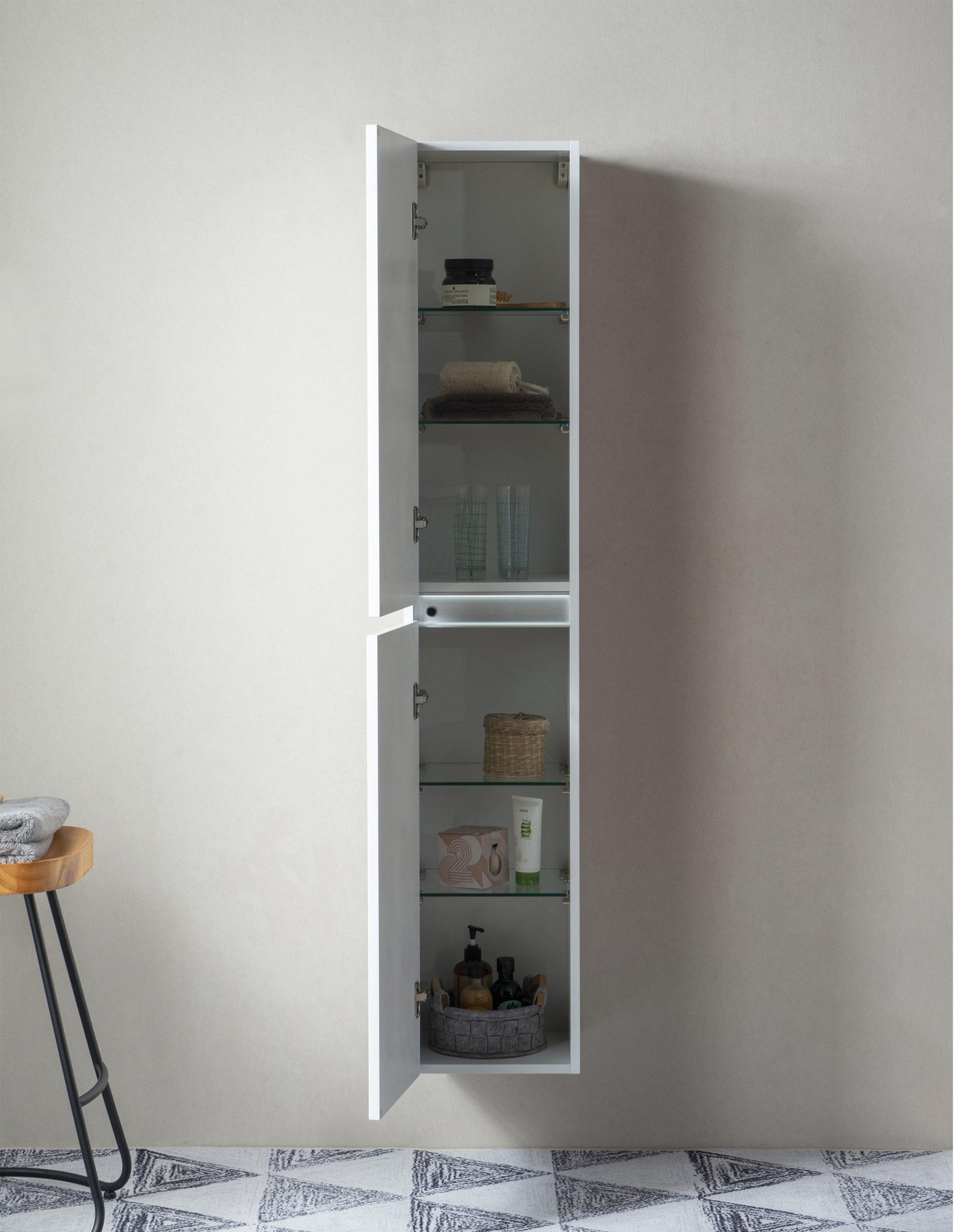 Vanity Art Wall-Hung Bathroom Cabinet, 63"