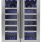 Danby Silhouette Napa 24 in. 42 Bottle Capacity Dual-Zone Wine Cooler, DWC047D1BSSPR