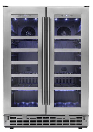 Danby Silhouette Napa 24 in. 42 Bottle Capacity Dual-Zone Wine Cooler, DWC047D1BSSPR