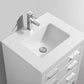 Eiffel 24'' High Gloss White Vanity W/ Quartz Counter Top