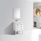 Eiffel 24'' High Gloss White Vanity W/ Quartz Counter Top