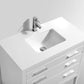 KubeBath Eiffel 36'' High Gloss White Vanity W/ White Counter Top, E36-GW