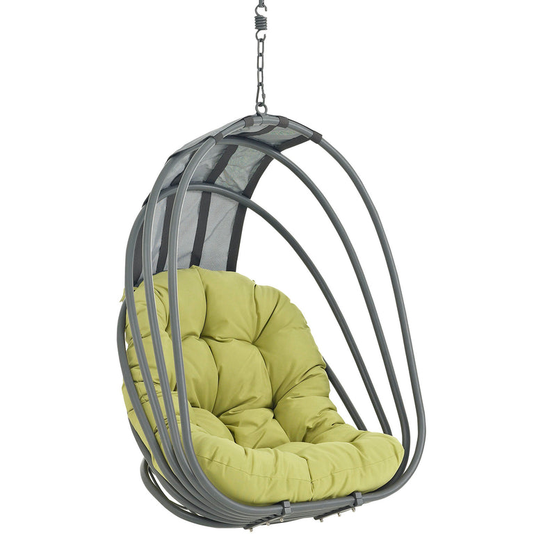 Whisk Outdoor Patio Swing Chair Without Stand in Peridot, EEI-2656-PER-SET