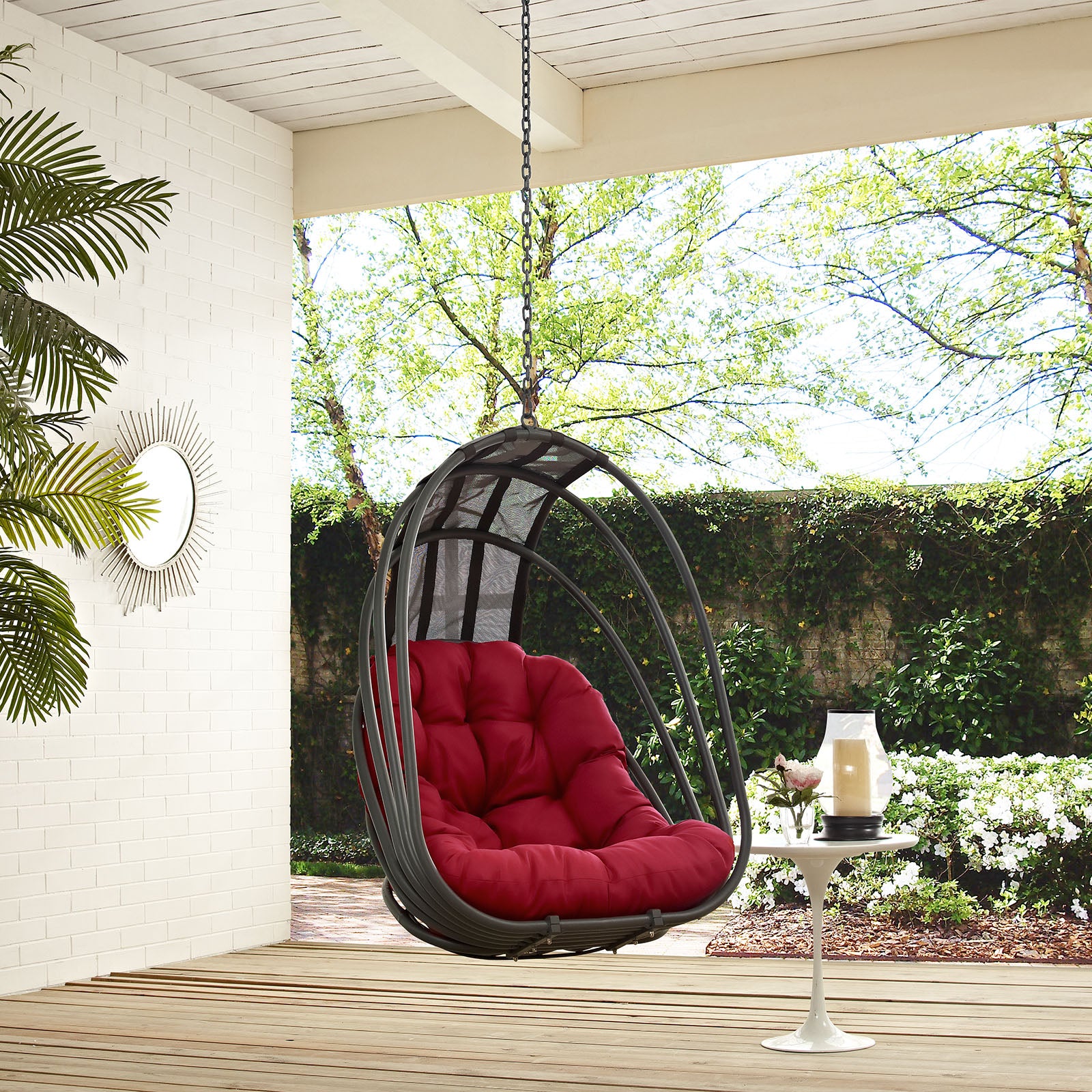 Outdoor patio swing chair without stand cheap