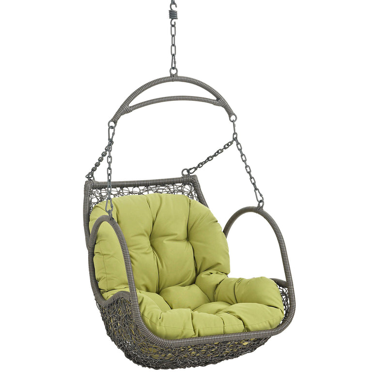 Arbor Outdoor Patio Swing Chair Without Stand in Peridot, EEI-2659-PER-SET