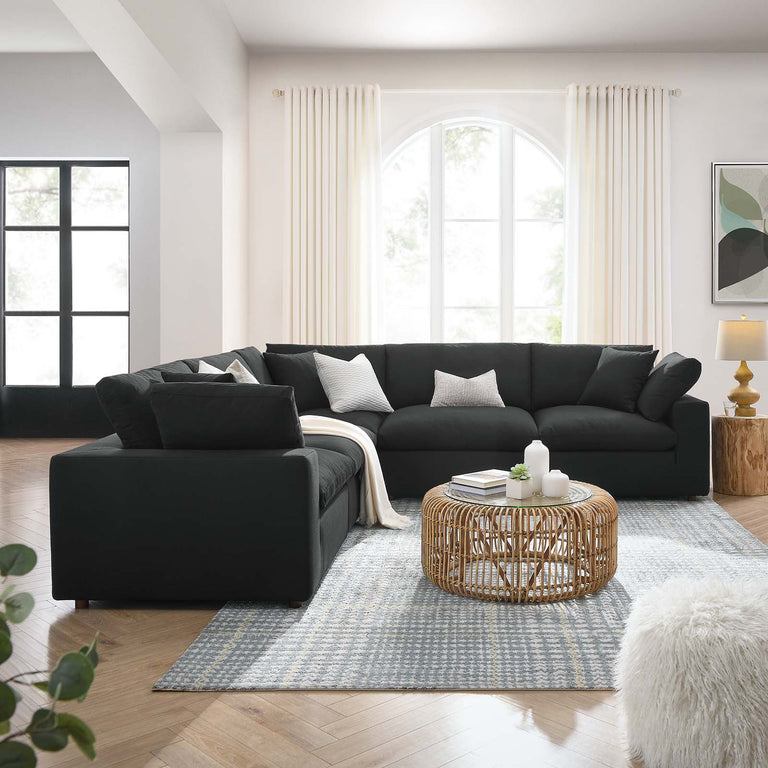Commix Down Filled Overstuffed 5 Piece 5 Piece Sectional Sofa in