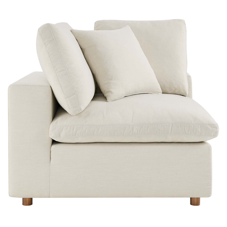 Commix Down Filled Overstuffed 5-Piece Armless Sectional Sofa in Light Beige, EEI-3360-LBG