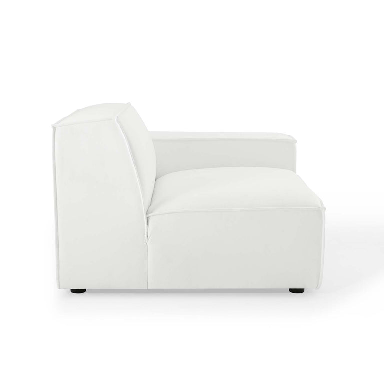 Restore Right-Arm Sectional Sofa Chair in White, EEI-3870-WHI