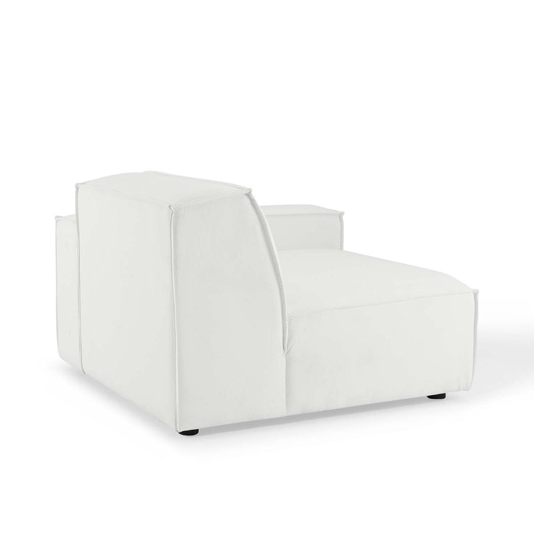 Restore Right-Arm Sectional Sofa Chair in White, EEI-3870-WHI