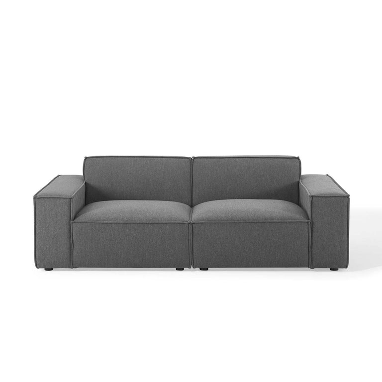 Restore 2-Piece Sectional Sofa in Charcoal, EEI-4111-CHA