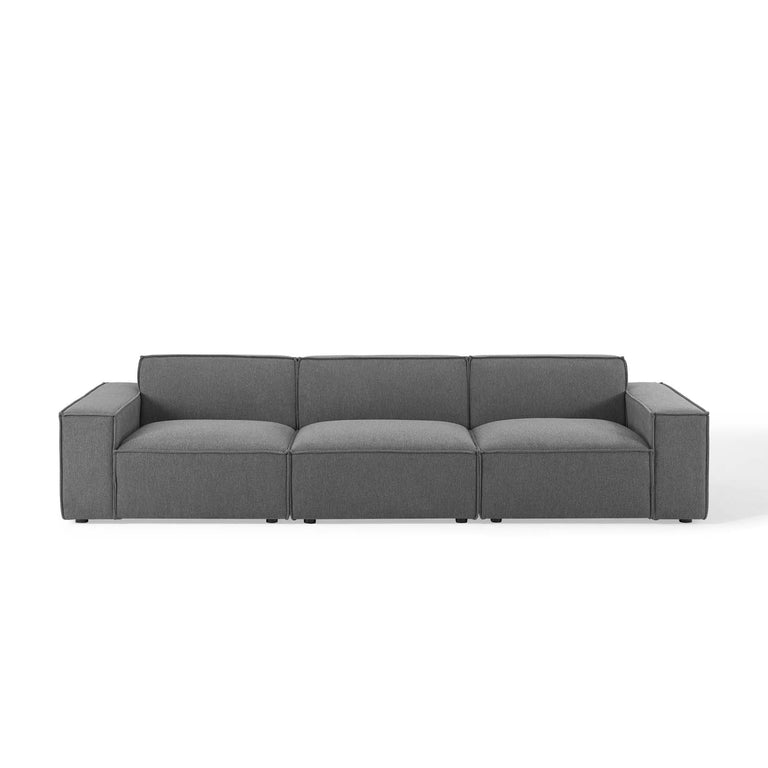 Restore 3-Piece Sectional Sofa in Charcoal, EEI-4112-CHA