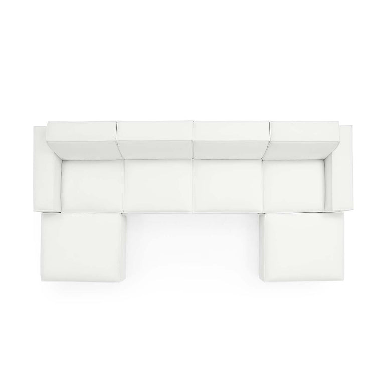 Restore 6-Piece Sectional Sofa in White, EEI-4116-WHI