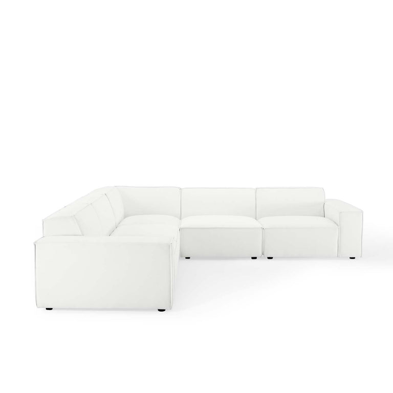 Restore 5-Piece Sectional Sofa in White, EEI-4117-WHI